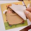 1-50Books Cute Capybara Convenience Stickers Dolphin Sticky Notes Sticker Card Cute Sticky Notes Photography Accessories