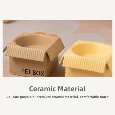 Керамическая миска для животных с защитой от скольжения, против рвоты, устойчивая, для кошек и собак, защита шейных позвонков