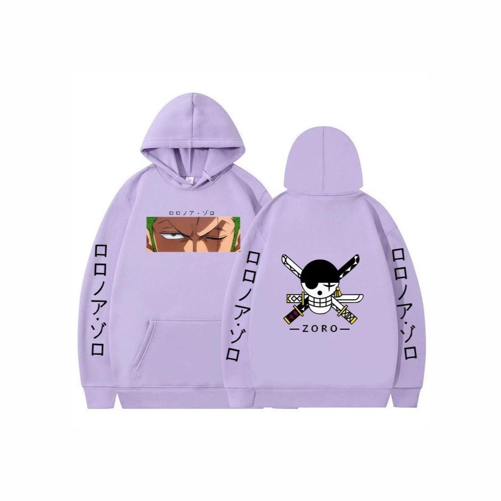2026 Animation ONE PIECE Sauron Printed Loose Hoodie Autumn Men's and Women's Fleece Hooded Sweater New