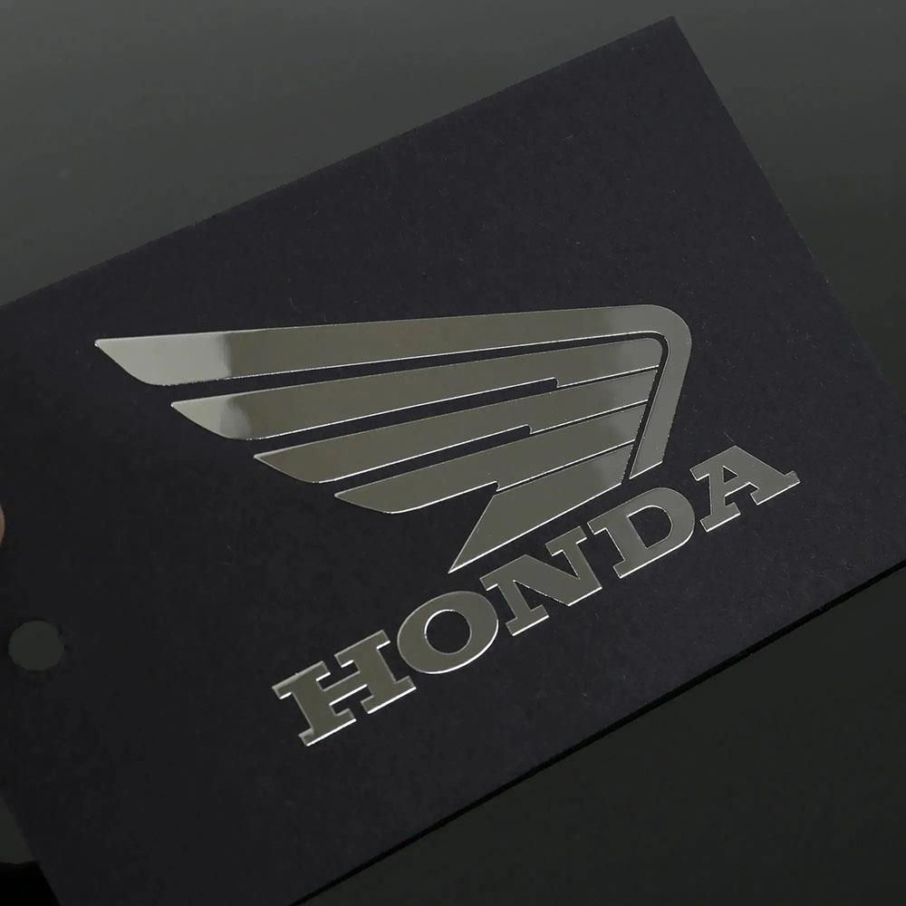 Silver Reflective Car Stickers for HONDA, Suitable for Modifying Motorcycle, Racing Helmet Fuel Tank Exhaust Pipe Decoration.