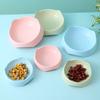 Миска для еды для собак и кошек, миска для кормления водой для кошек, прочная пластиковая чаша с резьбой для домашних животных, аксессуары для домашних животных, собак, кошек