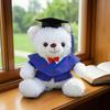Персонализированные подарки на выпускной 2026 для нее, Милый плюшевый мишка с вышитым халатом и шапочкой, Мягкая плюшевая талисман-выпускник для колледжа и старшей школы