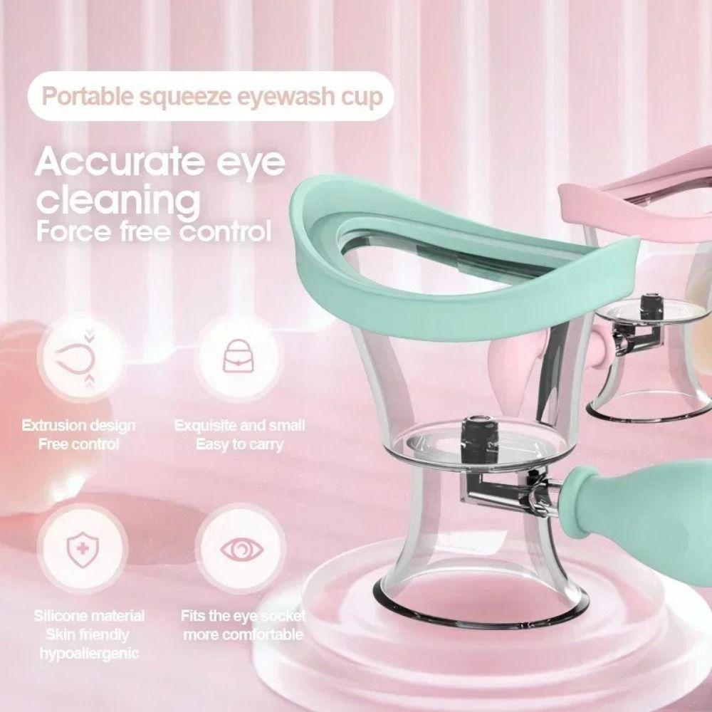 Soft Silicone Eyes Cleaner Reusable Eyewash Cups Effective Eye Cleaning Tool Clean Eye Dust