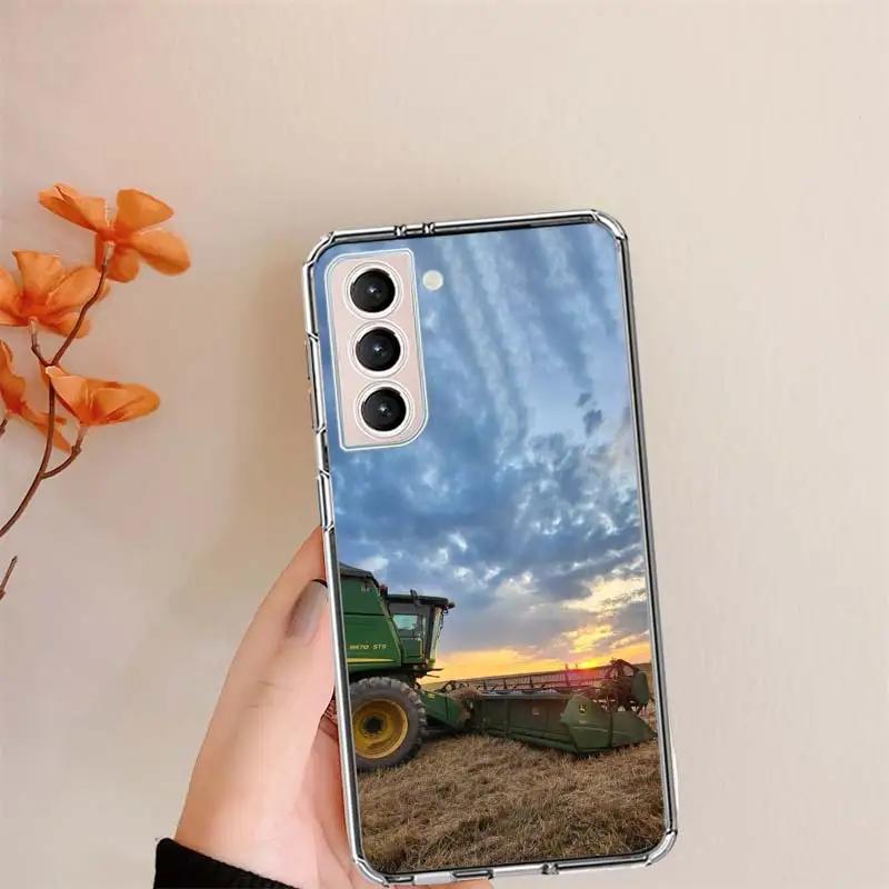 Large Harvester in Agriculture Phone Case For Samsung S24 FE Galaxy S22 Ultra S25 Edge S21 S23 FE S20 Plus Cover Shell Coque Cle