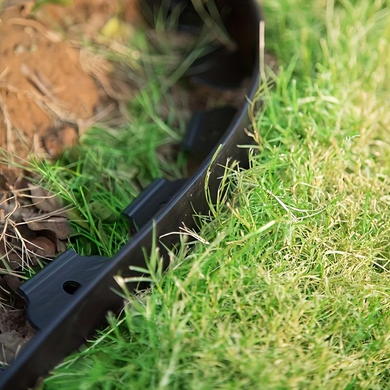 Комплект бордюров для ландшафтного дизайна, 393,7 дюйма с 30 гвоздями, садовые бордюры и газонные кромки высотой до 2 дюймов, подходят для садов, газонов, кромок лужаек и патио, сделанных своими руками
