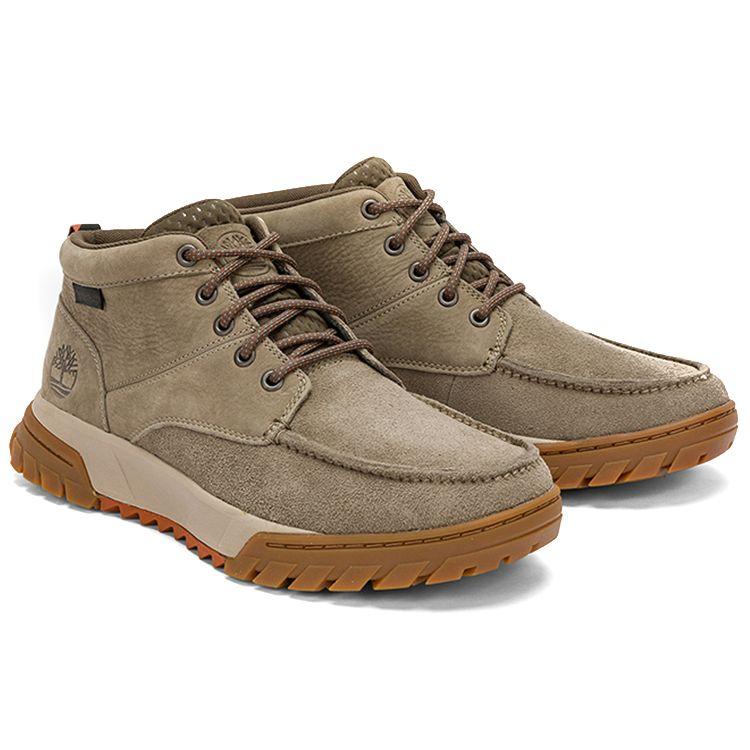Timberland Shock Absorbing Non-Slip Mid-Top Outdoor Functional Shoes Men Shoes Medium-Gray A423KM