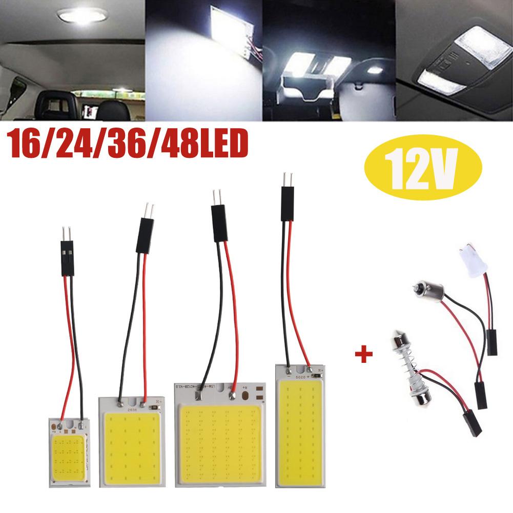 Energy Efficient and Ultra Bright COB LED Light Panel for Car Interior Ceiling with 16/24/36/48LED in 6000K White Light