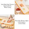 Double-Sided Wheat Straw Cutting Boards for Kitchen Dishwasher Safe Chopping Board with Juice Grooves for Meat Fruits Vegetables