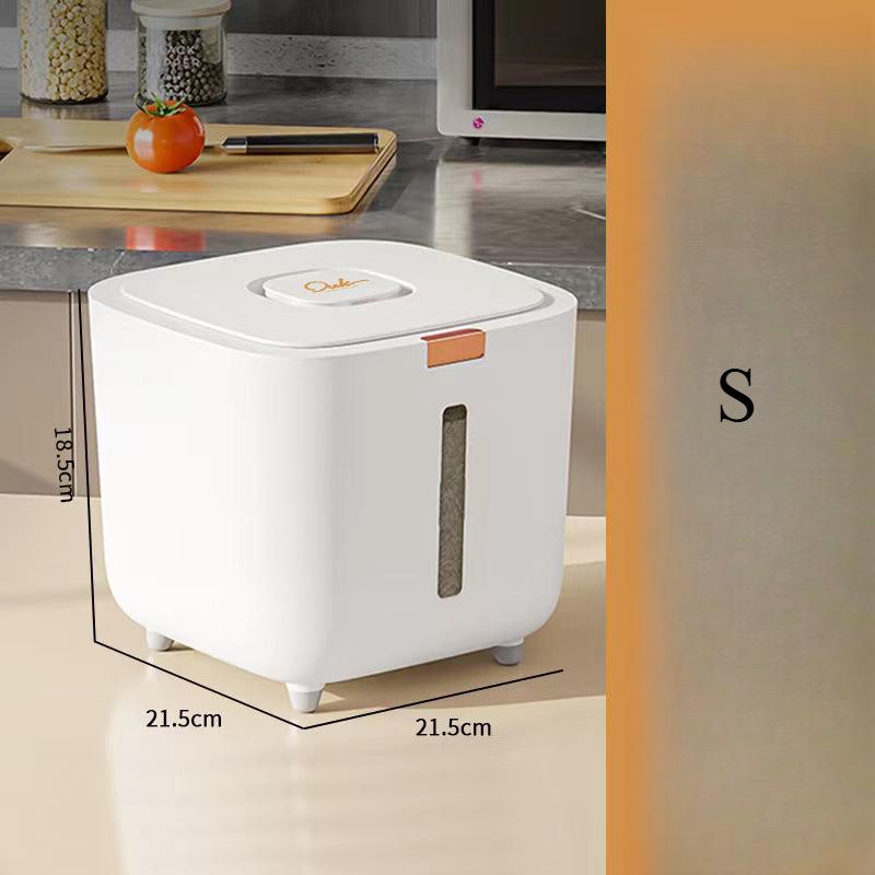 Герметичный контейнер для хранения продуктов - Влагонепроницаемый, Защищенный от вредителей, Легко нажимаемый дозатор с мерным стаканом, Не содержит БФА, Идеально подходит для риса, злаков, сахара