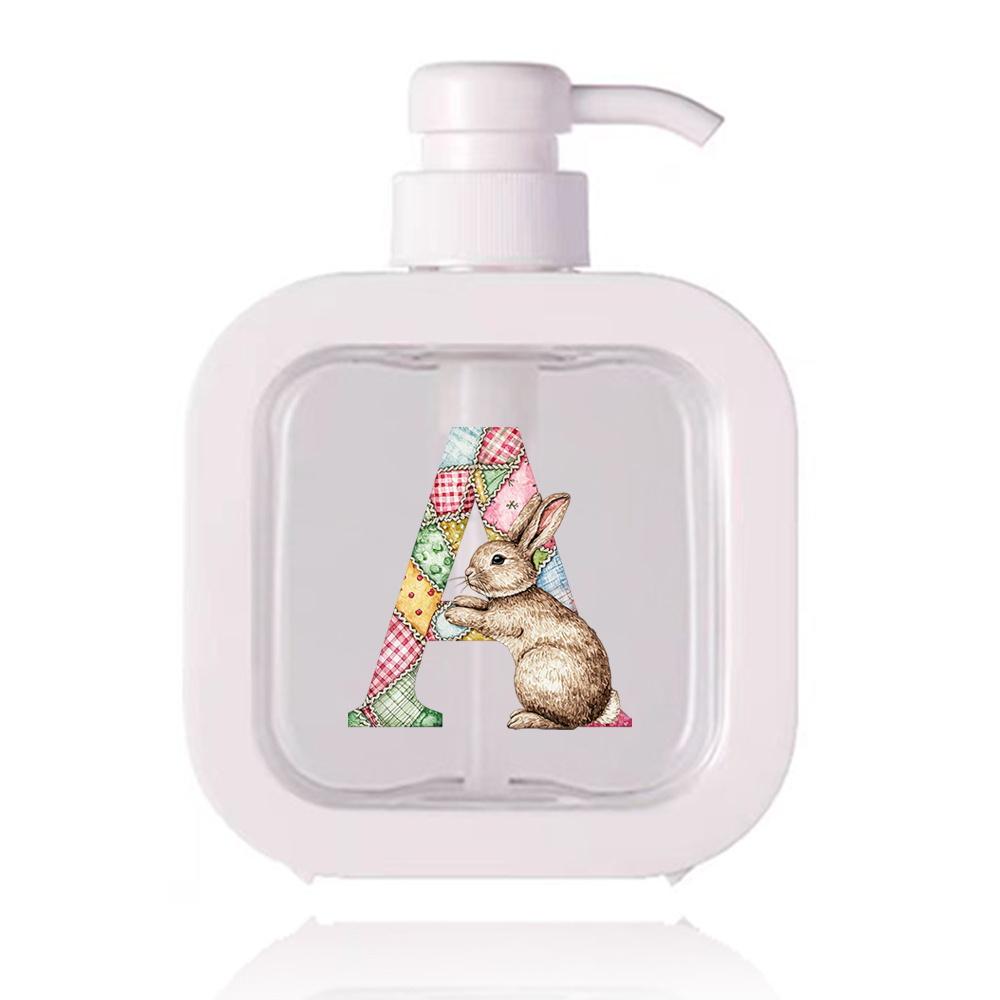 500ml Refillable Lotion Pump Bottle Empty Plastic Dispenser Leakproof Portable for Body Lotion Hand Wash Shower Gel Office Gift