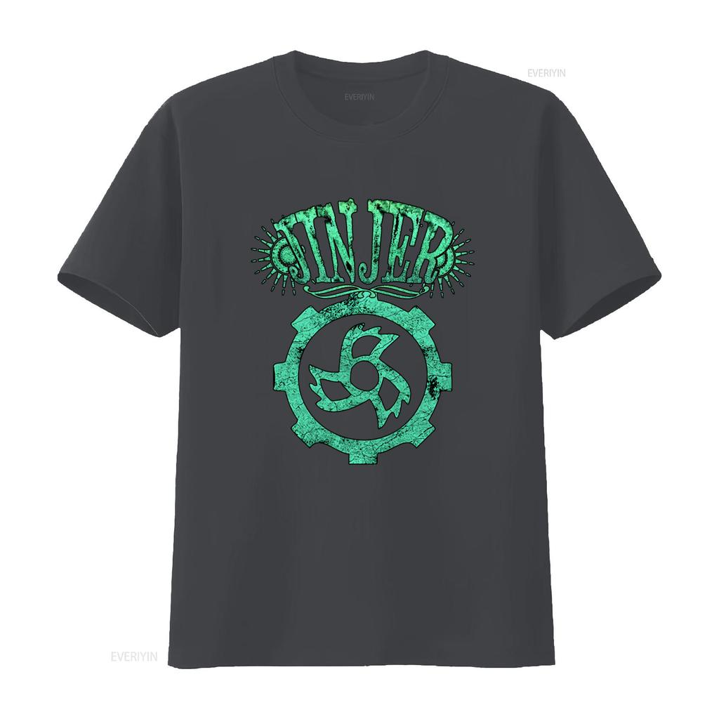 Jinjer T Shirt Print Rock Band Gear Design vintage Washed Versatile Top For Everyday Wear graphic Casual streetwear Slightly