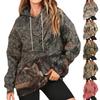 Women's Fashionable Casual Fun Printed Long Sleeved Pullover Hooded Sweatshirt