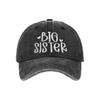 Fashion Washed Cotton Big Brother Big Sister Caps Adjustable Vintage Siblings Baseball Hats Breathable Dad Hat Gifts