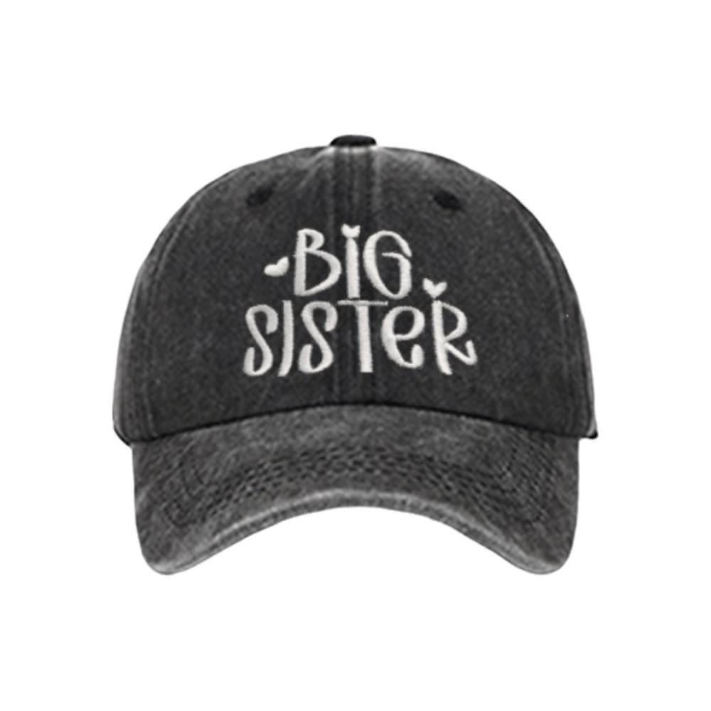 Fashion Washed Cotton Big Brother Big Sister Caps Adjustable Vintage Siblings Baseball Hats Breathable Dad Hat Gifts