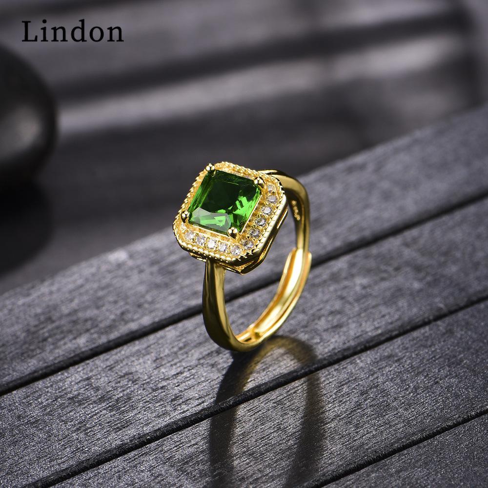 Классическое кольцо Lindon из медного сплава с цирконием, женские ювелирные изделия, свадебный подарок для вечеринки