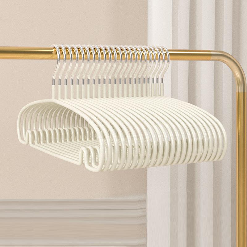 Clothes Hanger Coated Metal Non-slip Suit Coat Hangers Heavy Duty Metal Jacket Hanger for Clothes Garment Organizer Hanger