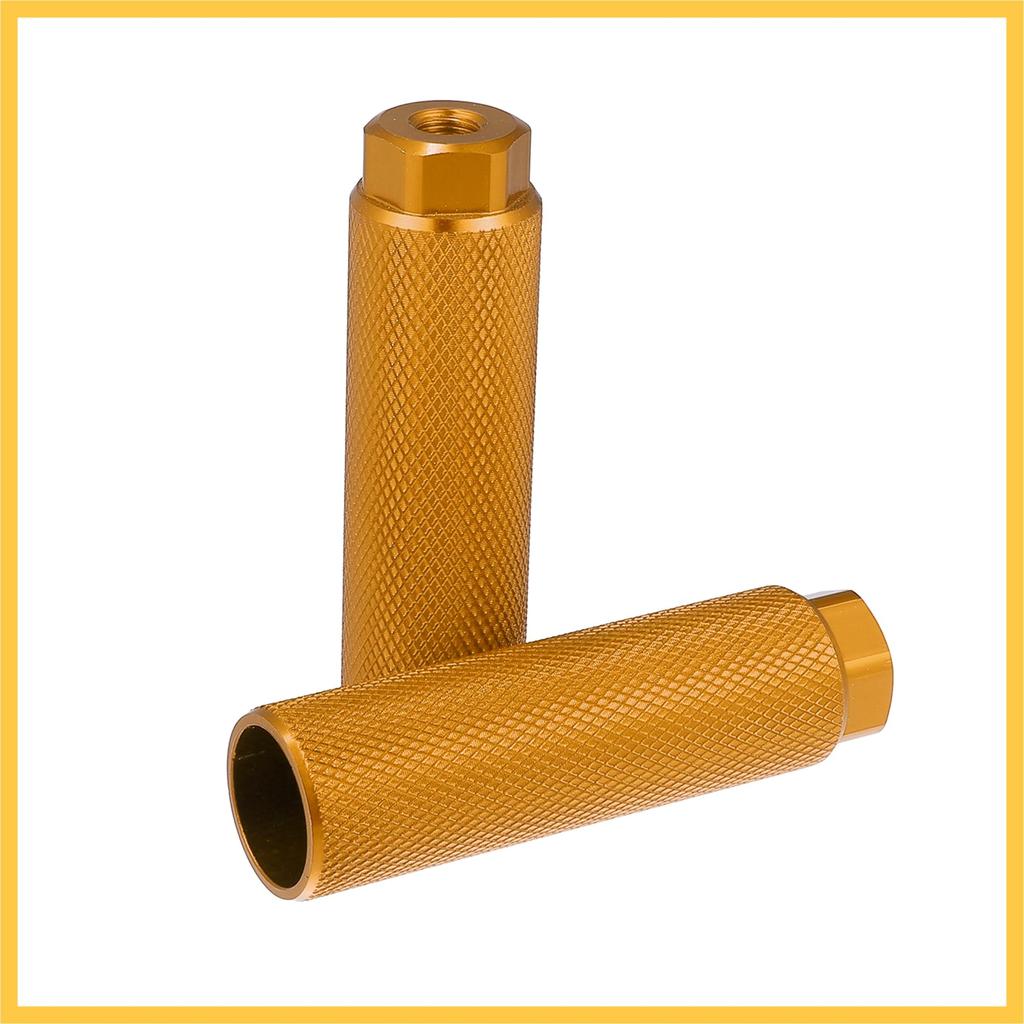 BULLSPANN 2 пары 100x28 мм Универсальная ось из алюминиевого сплава Задняя подножка Черный и Золотистый тон для и MTB Пеги, 3/8 дюйма, Велосипеды, BMX,