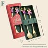Cartoon Christmas Stainless Steel Cutlery Set: Colorful Spoon & Fork