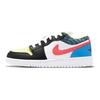 Детские кроссовки Air Jordan 1 Low GS Funky Patterns Белый Черный Light-Fusion-Red DH5927-006