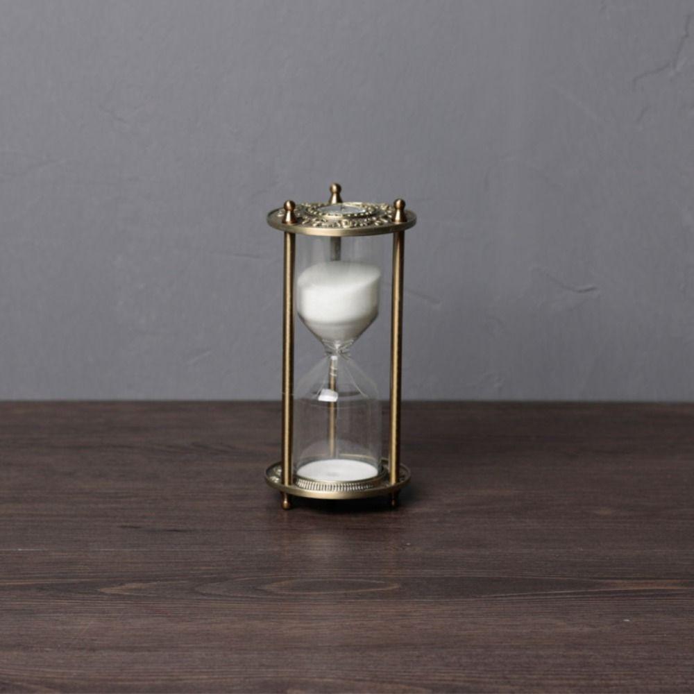 15/30 Minutes Hourglass Timer Golden Sand Clock Crafts Home Ornament  Office Desktop