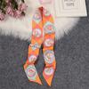 Brand Horse Bag Scarf 2024 New Design Wow Women Luxury 100% Silk Scarf Fashion Headwear Skinny Hair Scarves Neckerchief