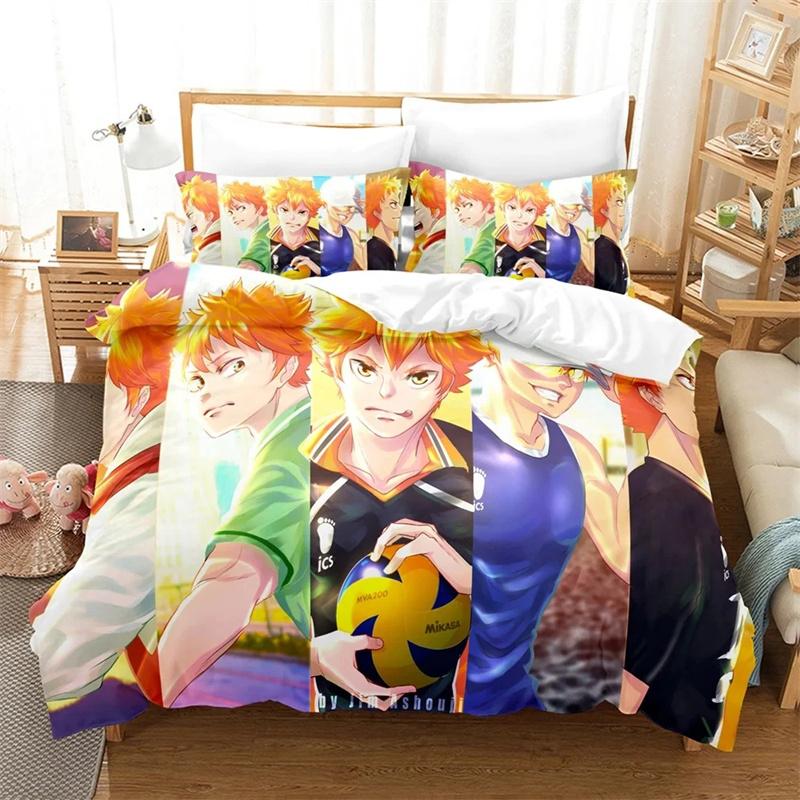 3D Printed Anime Haikyu Bedding Sets Exquisite Bed Supplies Set Duvet Cover Bed Comforter Set Luxury Birthday Gift
