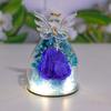 Yousheng Eternal Roses in Angel Glass Cover Настольные консервированные цветы Angel Preserved Roses Рождественские подарки для мамы, бабушки, жены