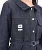 Catharsis Daily Denim Mini Dress Long Sleeve Dark Blue S M