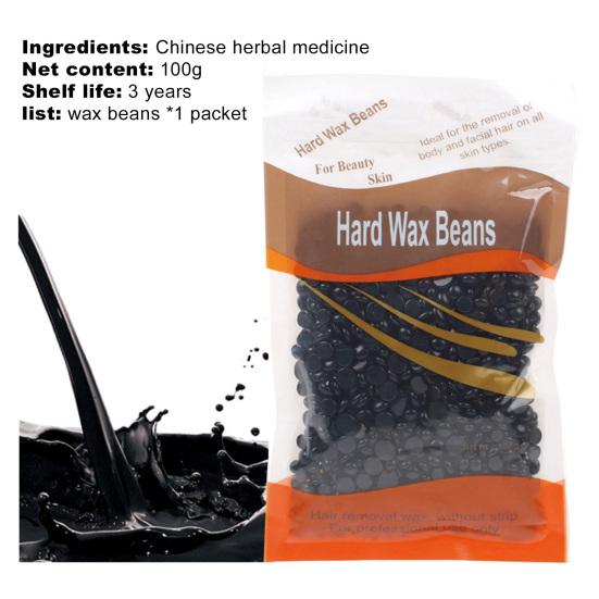 100 г/упаковка твердый бобовый воск бумага-без быстрого эффекта травяной воск бобы депиляция горячая пленка для унисекс