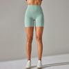 Европейские и американские новые нюдовые шорты для йоги – женские, с двусторонней ворсистой тканью, плотные эластичные, трехточечные, с дизайном «персиковые ягодицы».