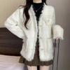 Blazer Suit for Women Winter Casual Long Sleeve Button Cardigan Slim Fit Suit Jacket