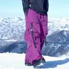 Bingdu Violet 2025 Unisex Snow Pants: Waterproof, Thickened, Warm, Heavy-Duty Winter Wear