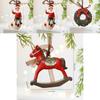 Christmas Vintage Resin Tree Ornaments With Bell Decorations For Holiday Decor