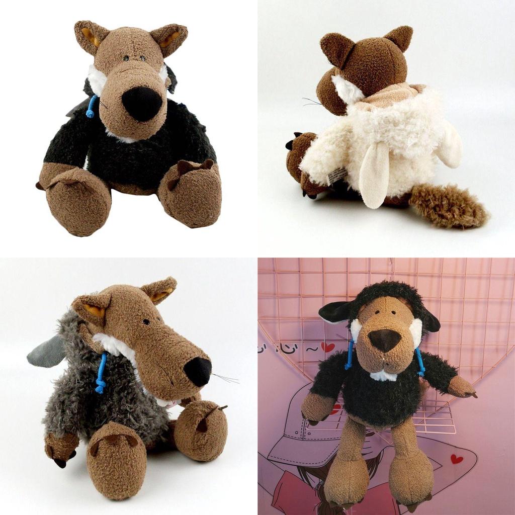 Очаровательные Германия Супер Милые Плюшевые Игрушки Волки с Шапкой для Уютного Домашнего Декора Подарки