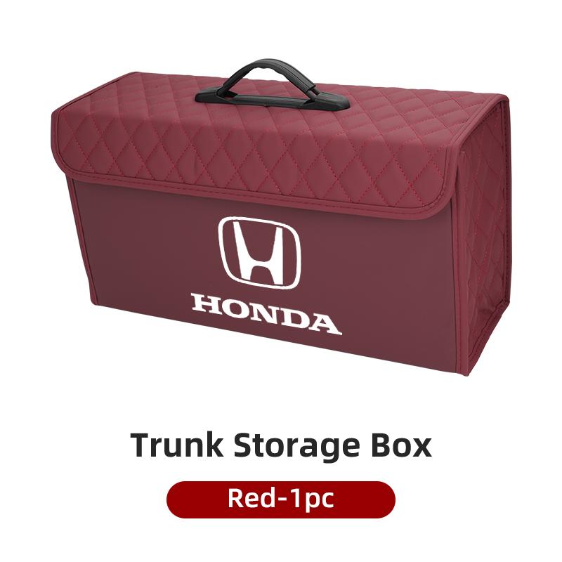 Car Styling Trunk Storage Box Leather Tools Organizer Case For Honda Civic Accord CRV HRV Pilot Fit Odyssey Legend Passport