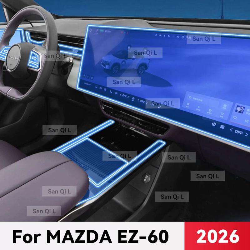 Для MAZDA EZ-60 2026 EZ60 Экран автомобильной навигации Пленка Защитная наклейка на коробку передач Антицарапающая TPU Аксессуары для интерьера