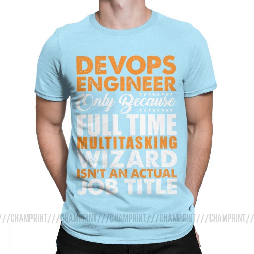 Devops T Shirts Engineer Is Not An Actual Job Title Funny Coder Programmer Men T Shirts