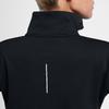 Nike Футболка с длинным рукавом и высоким воротом на молнии с логотипом Therma Element, женская, черная 928754-010