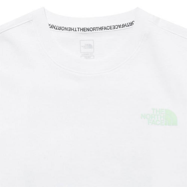 THE NORTH FACE T-Shirts Men's White Crew Neck Moderate Straight Fit NT7UM09B