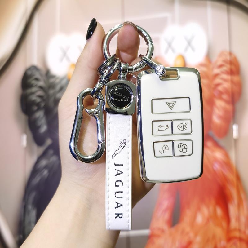 Luxury Key Case for Jaguar XFL/XEL, F-Pace & Range Rover Evoque/Discovery - Women's Premium Key Shell Bag