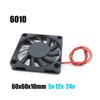 6010 6cm 60mm DC 5v 12V 24V Sovutgich Fan Reprap 3D Printer Qismlari uchun Brushless DC Sovutgich 60x60x11mm Plastik Fan 6cm