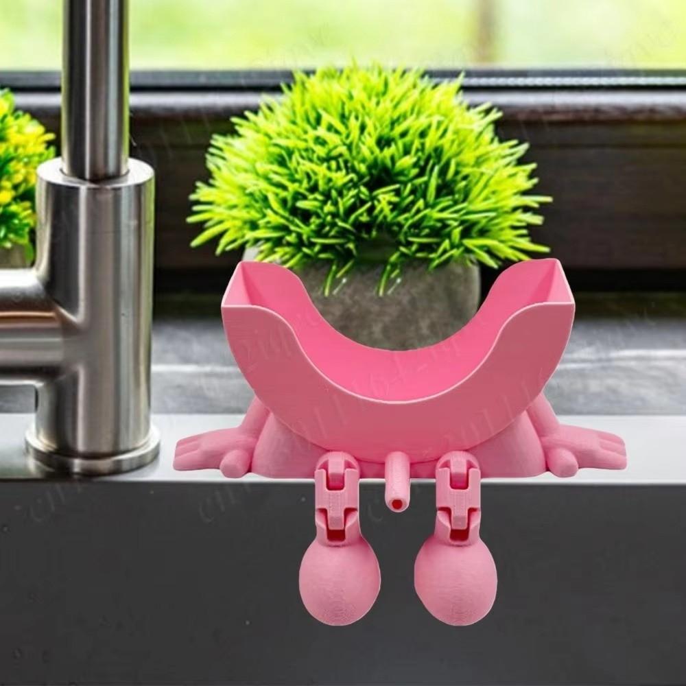 Funny 3 D Printed Sponge Holder Colorful Space Saving Soap Draining Rack Plastic Sponge Rack Wash Dishes Area
