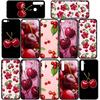 Чехол для телефона Samsung Galaxy S25 S23 S22 S24 Ultra FE A05 A06 A15 A16 A36 A37 A35 A54 A24 A52 A55 A56 A57 A25 A26 A53 A17 Летние фрукты Вишня Чехол
