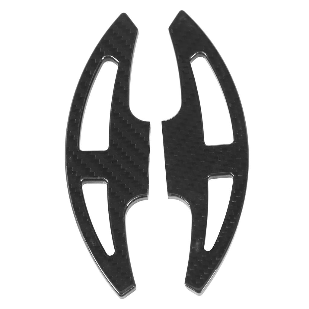 Extend Length Upgrade Carbon Fiber Paddle Shifters Gloss Black Replacement for E46 E90 E92 E93 M3 08‑13Cross Grain