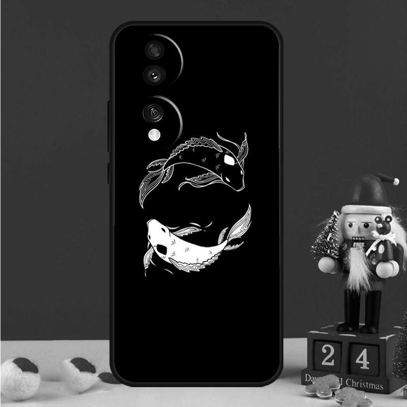 Чехол Yin Yang с рыбами Кои для Honor Magic 5 6 7 8 Pro Honor 200 400 50 70 90 Lite X8b X8c X9a X9b X9c Win RT Cover