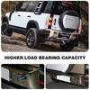 For 2020-2024 Land Rover Defender 90 110 Aluminum Alloy Black Car Tow Hook Bumper Tow Hook D-Rings Rear Trailer Hook Auto Parts