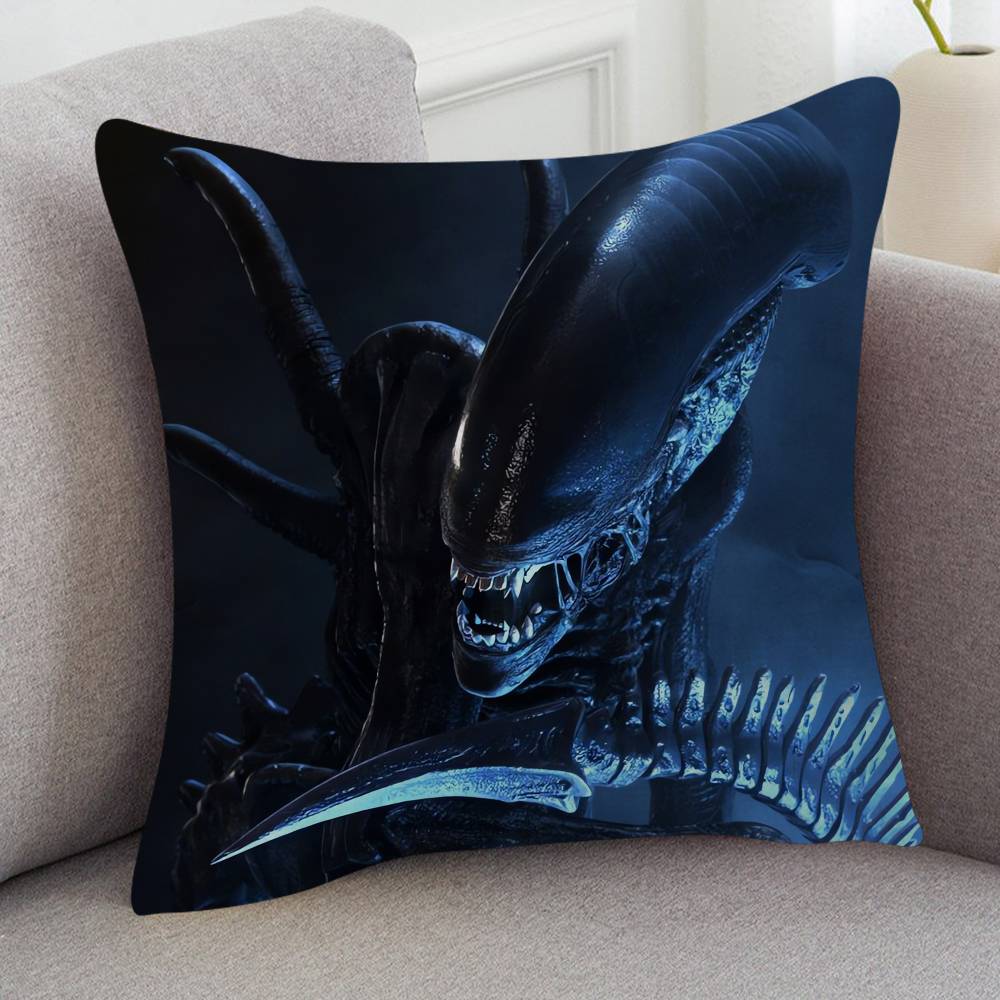 Movie Alien Soft Comfortable Pillow Case Cartoon For Sofa Living Cat Room Home Office Retro Decor Protective Cover