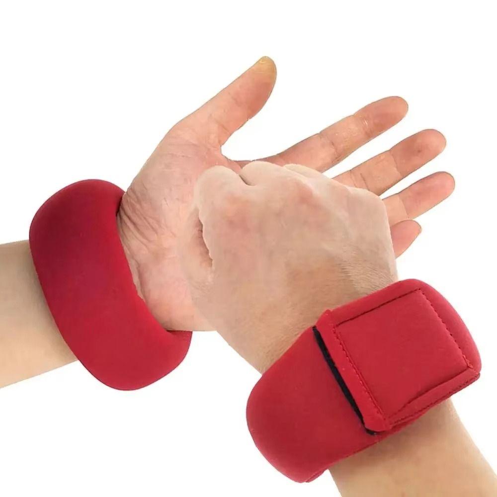 2Pcs Comfortable Design Wrist Weights Breathable Material Sandbag Wristband Home Workout