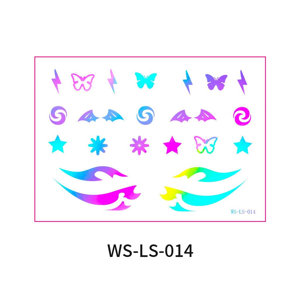 Европейско-американский трансграничный музыкальный фестиваль - Лазерные наклейки для подводки глаз - Водонепроницаемые и стойкие одноразовые татуировки