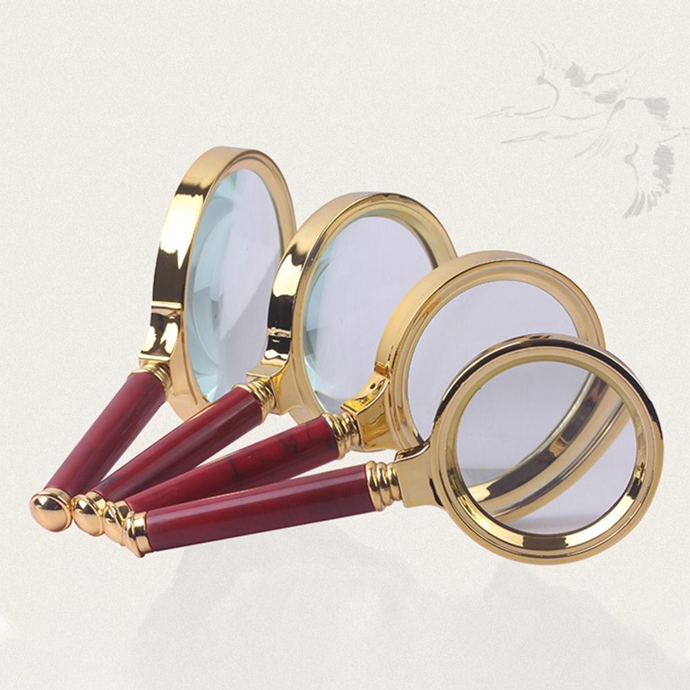Portable 70/80/90/100mm 10X Magnifying Glass Lens Reading Jewelry Magnifiers Handheld Microscope